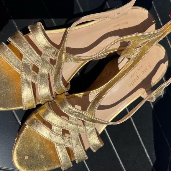 Kate Spade New York cork wedge sandal size 8 - Picture 4 of 10